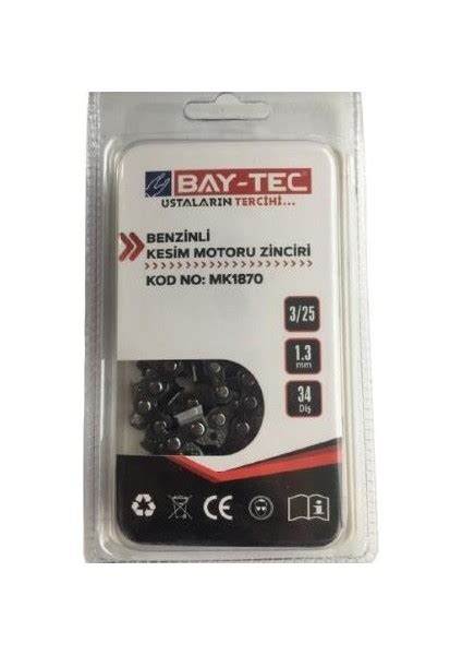 BAYTEC BENZİNLİ KESİM MOTOR ZİNCİRİ 3/25 34 T