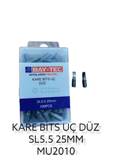 BAYTEC MU2010 BİTS UÇ SLOT DÜZ 5.5X25 MM