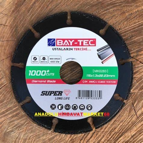 BAYTEC SÜPER TURBO ELMAS TESTERE (İNCE) 115 MM