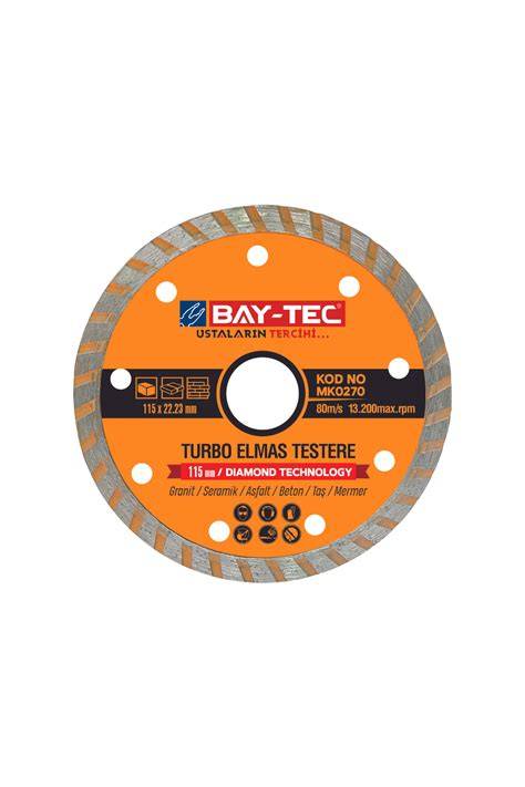 BAYTEC MK0270 TURBO ELMAS TESTERE 115 MM