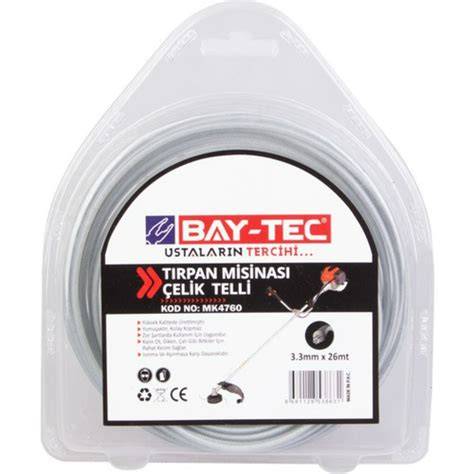BAYTEC TIRPAN MİSİNASI ÇELİK TELLİ 3.3MM X 26 MT