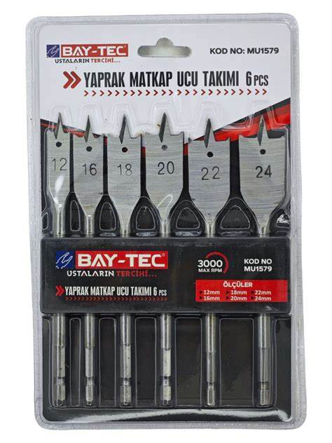 BAYTEC MU1579 YAPRAK MATKAP UCU TAKIMI 6 PCS