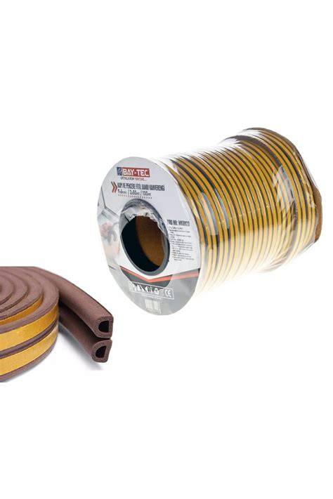 BAYTEC KAUÇUKLU KAPI PENCERE BANDI 2X50 MT KAHVE