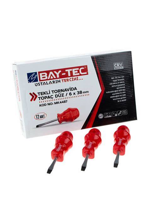BAYTEC MK4487 TOPAÇ TORNAVİDA DÜZ 6X38