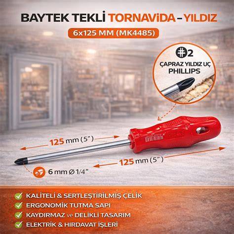 BAYTEC MK4485 TORNAVİDA YILDIZ 6X125