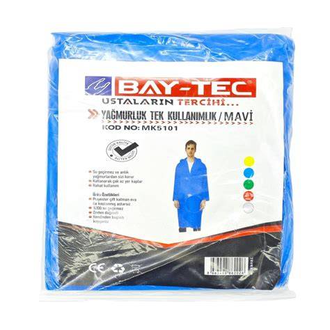 BAYTEC MK5101 TEK KULLANIM YAĞMURLUK MAVİ