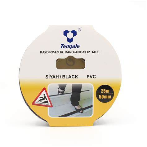 KAYDIRMAZLIK BANTI 50 MMX25 MT SİYAH