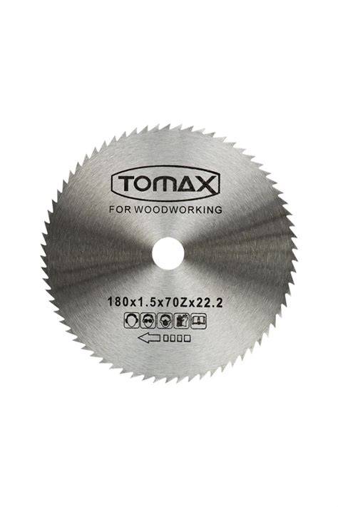 TOMAX AĞAÇ DAİRE TEST.ELMASSIZ 180x1.5x70Zx22.2