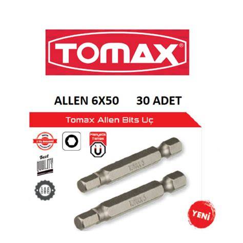 TOMAX BİTS UÇ ALLENLİ 6x50 MM
