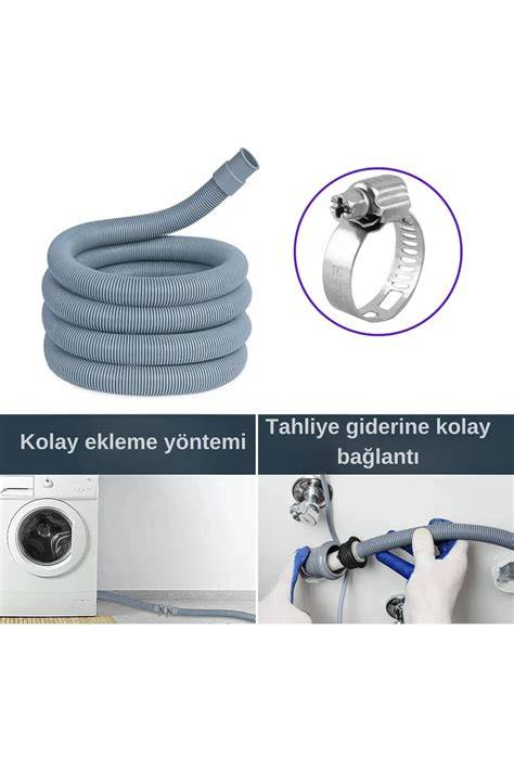 ÇAMAŞIR MAKİNASI HORTUMU MONTAJLI 5 MT