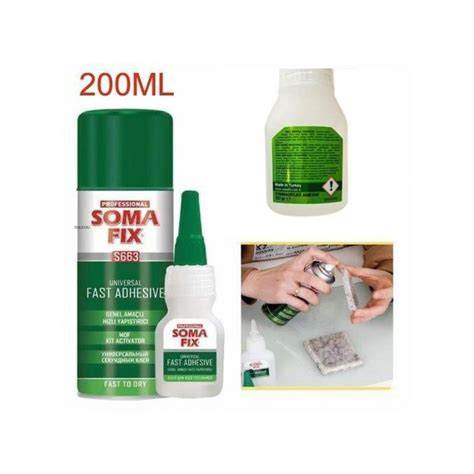SOMAFİX MDF YAPIŞTIRICI SET 200ML+ 50GR S63