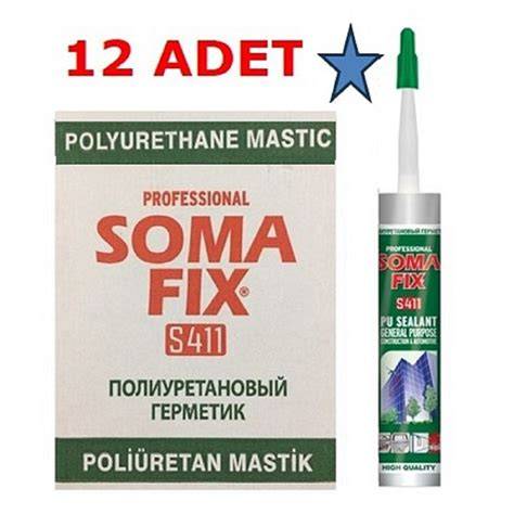 SOMAFİX POLİÜRETAN MASTİK 280 ML SİYAH S422