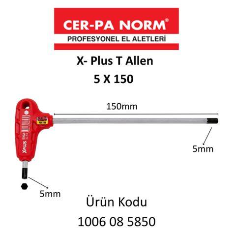 CERPA X PLUS T SAPLI ALLEN ANAHTAR 5x150 MM (5850)