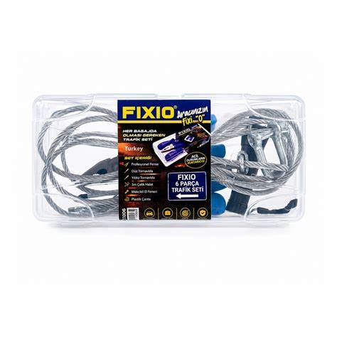 FİXİO OTO TRAFİK SETİ ÇELİK HALATLI 6 LI FTS-1006