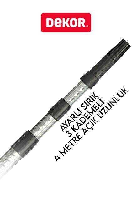 DEKOR AYARLI HAFİF ALÜMİNYUM SIRIK 4 MT 1296