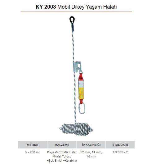 KARAM MOBİL DİKEY YAŞAM HALATI 10 MT KY2003-10