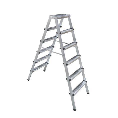 ALÜMİNYUM MERDİVEN ÇİFT ÇIKIŞLI 6 BASAMAKLI