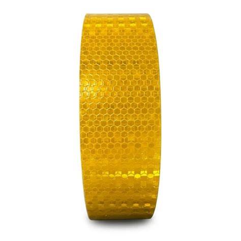 SARI PETEKLİ REFLEKTİF BANT 50 MMx46 MT