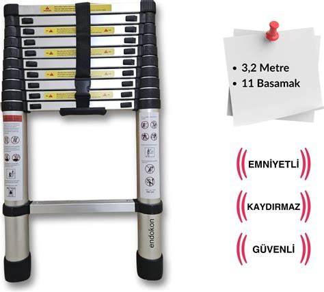 CARDİLİFE TELESKOPİK MERDİVEN 11 BASAMAK (320 CM)