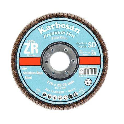 KARBOSAN ZİRKONYUM FLAP DİSK 180X22 80 KUM(983960)