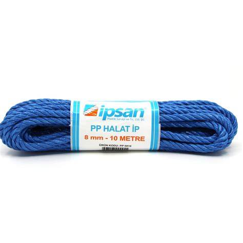 İPSAN PP HALAT BEYAZ/MAVİ/YEŞİL 8 MM 10 MT PP0810