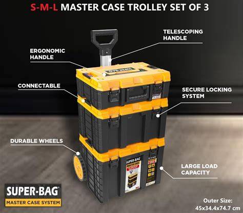 SUPER BAG S-M-L MASTER TEKERLEKLİ 3LÜ SET ASR-6030
