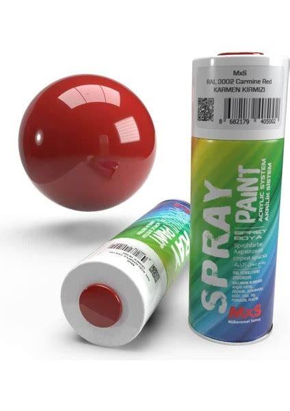 MXS SPREY BOYA 400 ML RAL3002 KARMEN BAYRAK KIRMZI