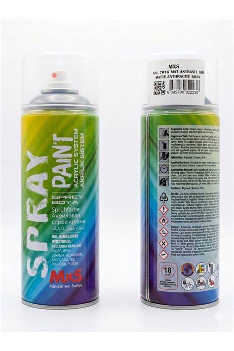 MXS SPREY BOYA 400 ML RAL7016 MAT ANTRASİT GRİ