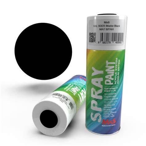 MXS SPREY BOYA 400 ML RAL9005 PARLAK SİYAH
