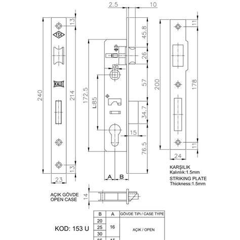 KALE SİLİNDİRLİ DAİRE KİLİDİ DİLLİ 153/20 MM NİKEL