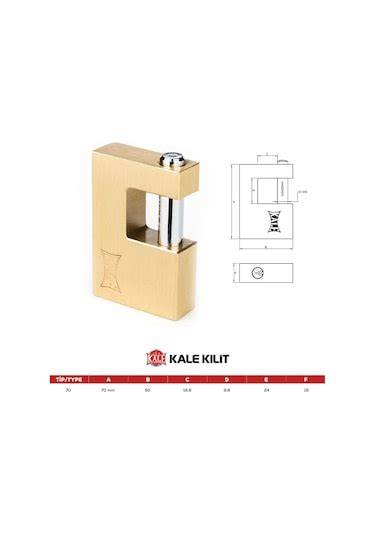 KALE KAYAR MİL.ASMA KİLİT SARI 70 MM KD001/50-270