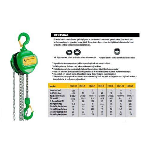 ZİNCİRLİ CERASKAL 1 TON 3 MT