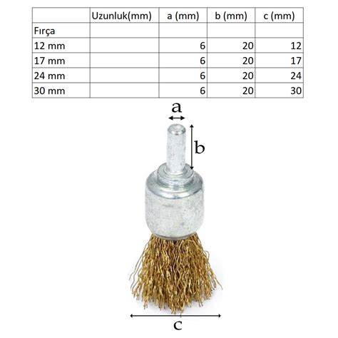 UGR PİMLİ KALEM TEL FIRÇA 12 MM