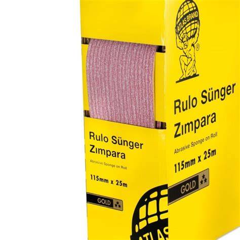 ATLAS RULO SÜNGER ZIMPARA GOLD 115 MMX25MT 80 KUM