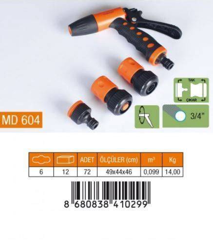 MEDALYAN OTO. TETİKLİ TABANCA 4LÜ SET 3/4 MD-604
