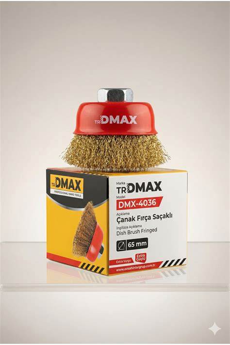 DMAX DMX4036 SAÇAKLI ÇANAK FIRÇA 65 MM