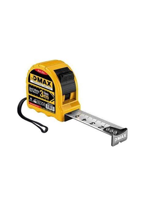 DMAX PROFESYONEL STOPLU ŞERİT METRE 3X16MM