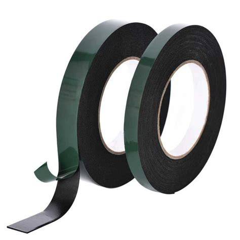 ÇİFT TARAFLI KÖPÜK BANT YEŞİL-SİYAH 50X10 MT