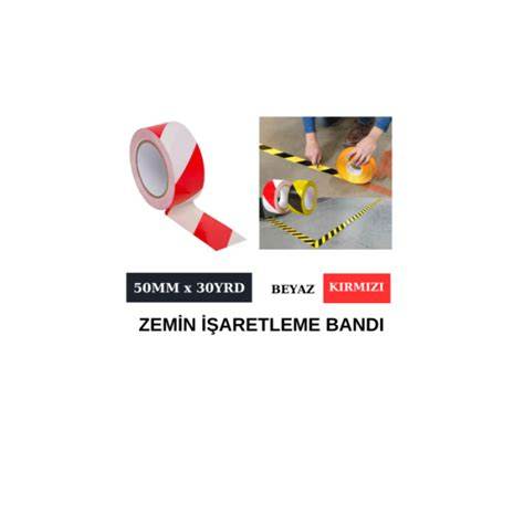 YER İŞARETLEME BANDI 50x30 YRD KIRMIZI