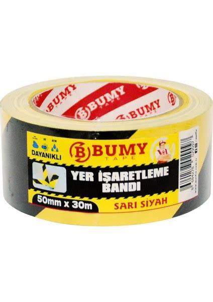 YER İŞARETLEME BANDI 50x30 YRD SARI SİYAH