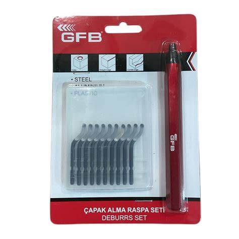 GFB ÇAPAK ALMA RASPA SETİ ALÜMİNYUM GÖVDE KOD:6660