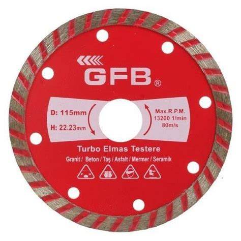 GFB ELEKTROLİZE ELMAS KESİCİ 115x22.2