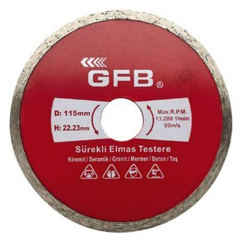 GFB TURBO ELMAS MERMER GRANİT KESME 230 MM 2387