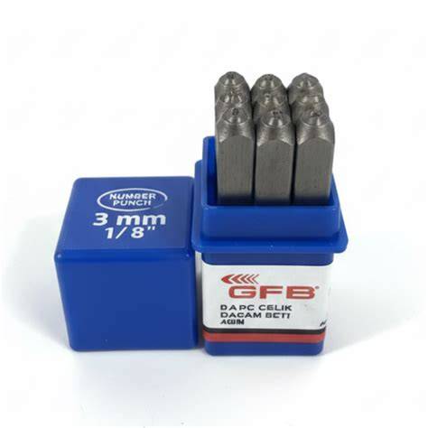 GFB ÇELİK RAKAM TAKIMI 3 MM KOD:6782