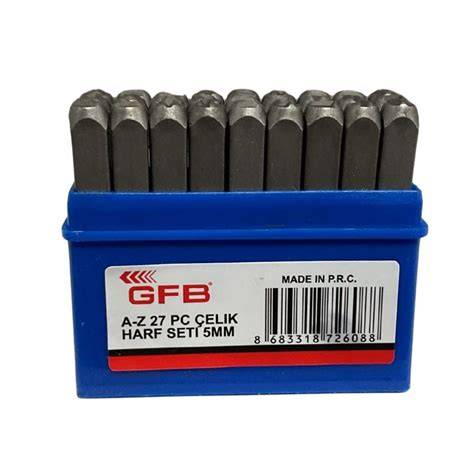 GFB ÇELİK HARF TAKIMI 6 MM KOD:6795