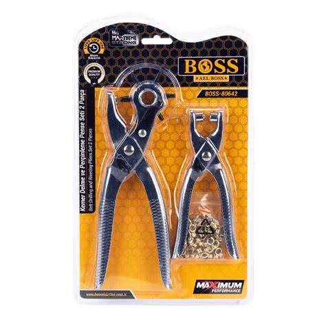 BOSS KEMER VE PERÇİN DELME PENSESİ 2 PARÇA