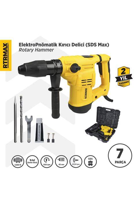 RTRMAX SDS MAX KIRICI DELİCİ 40 MM 1500W 9J RTM240