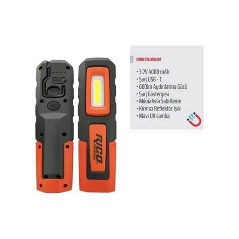 RETTA RCL0600 ŞARJLI LED ÇALIŞMA LAMBASI 600 LÜMEN