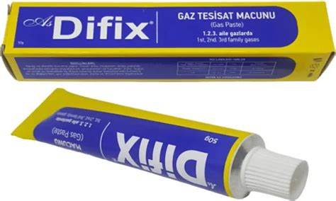 DİFİX DOĞALGAZ MACUNU TÜP 50 GR