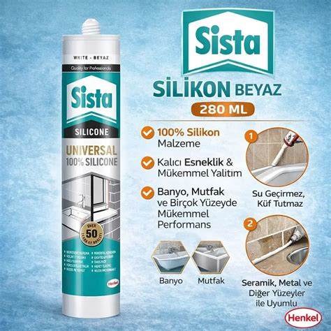 SİSTA SİLİKON 280 ML BEYAZ